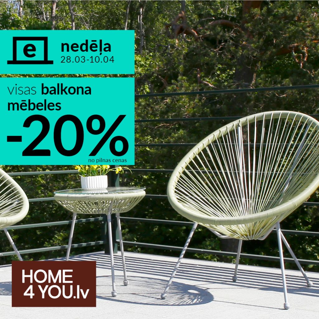 balkona mēbeles